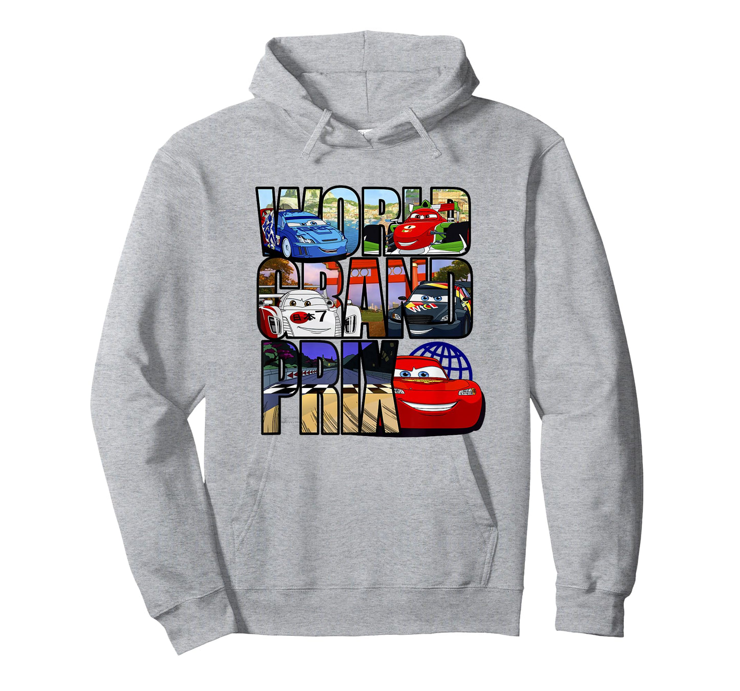 Disney Pixar Cars 2 World Grand Prix Destinations Logo T-Shirt