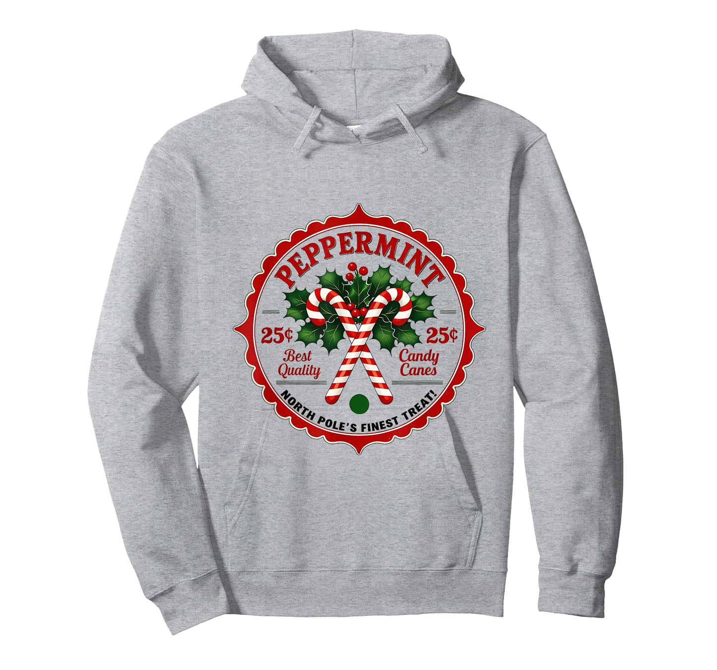 Vintage North Pole Candy Company Christmas Old Fashioned T-Shirt