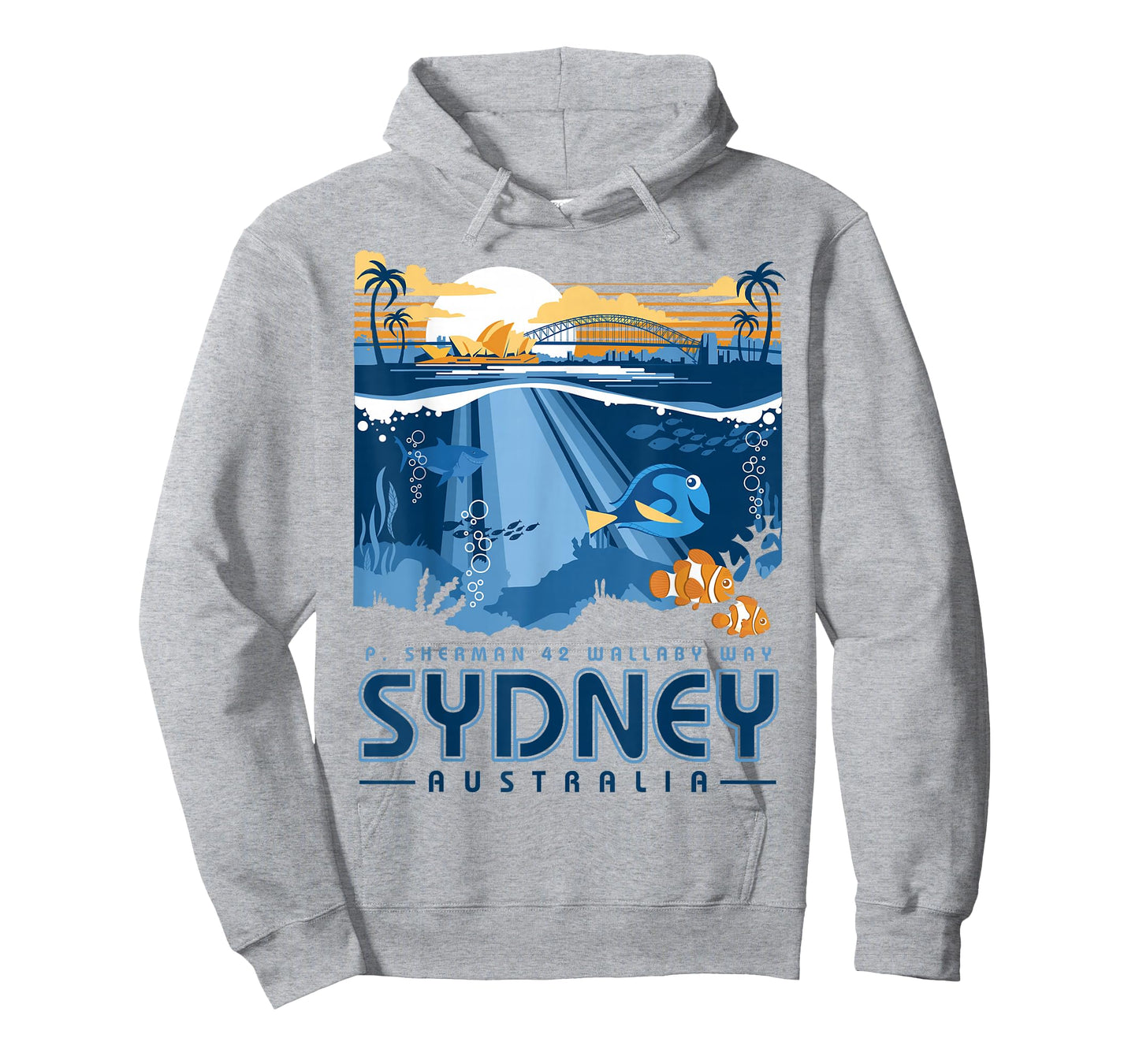 Disney Pixar Finding Nemo Sydney Australia Poster T-Shirt