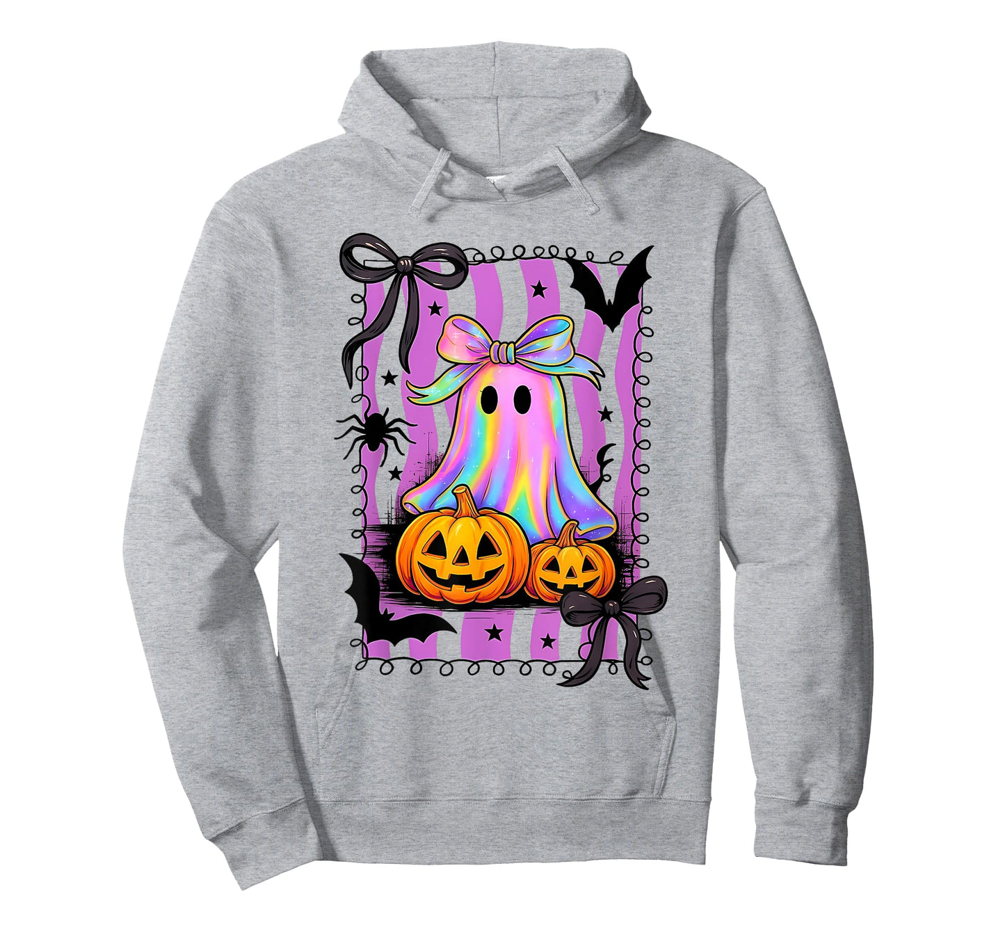 Spooky Spider Coquette Boojee Ghost Pumpkin Fall Halloween T-Shirt