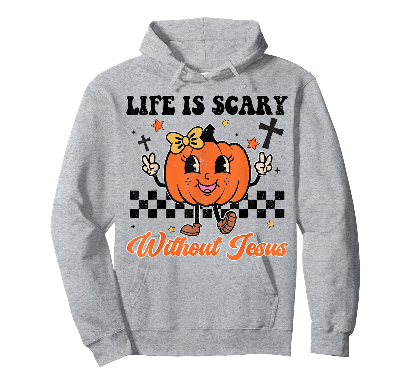 Life Is Scary Without Jesus Girl Toddler Christian Halloween T-Shirt