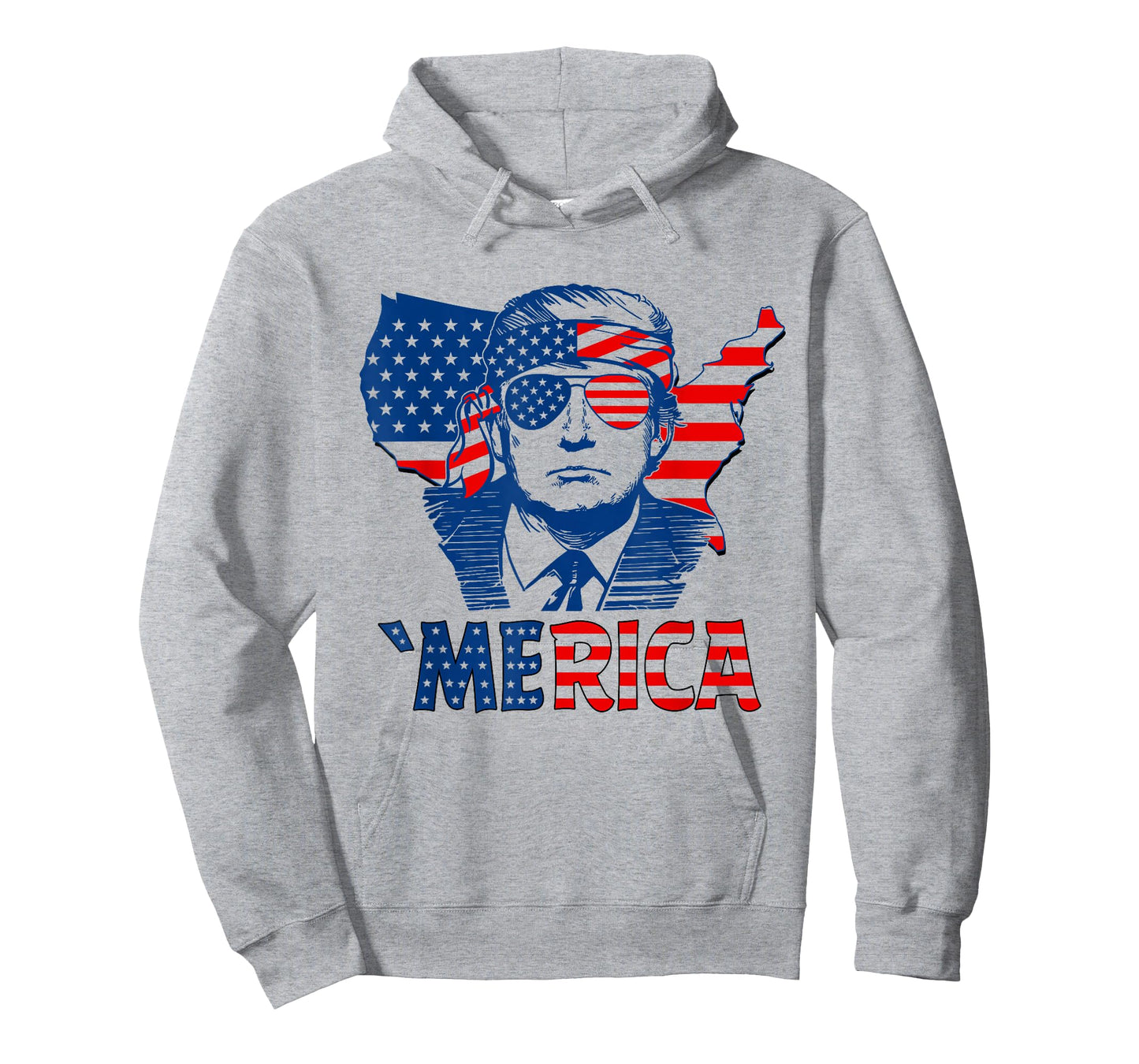 'Merica Trump Happy 4th of July Trump Patriot American Flag T-Shirt