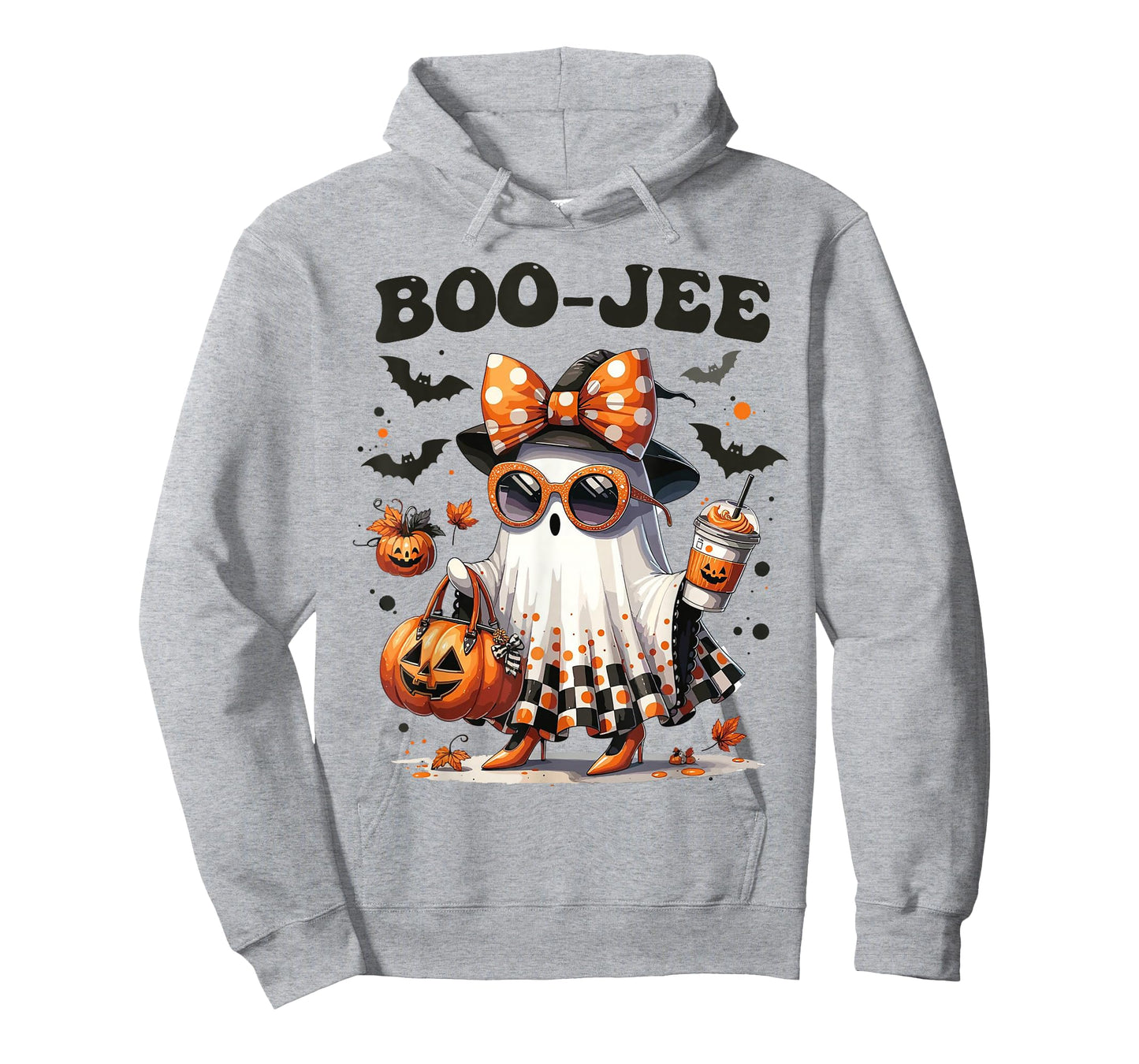 Boujee Boo-JEE Ghost Pumpkin Halloween Ghost Spooky Season T-Shirt