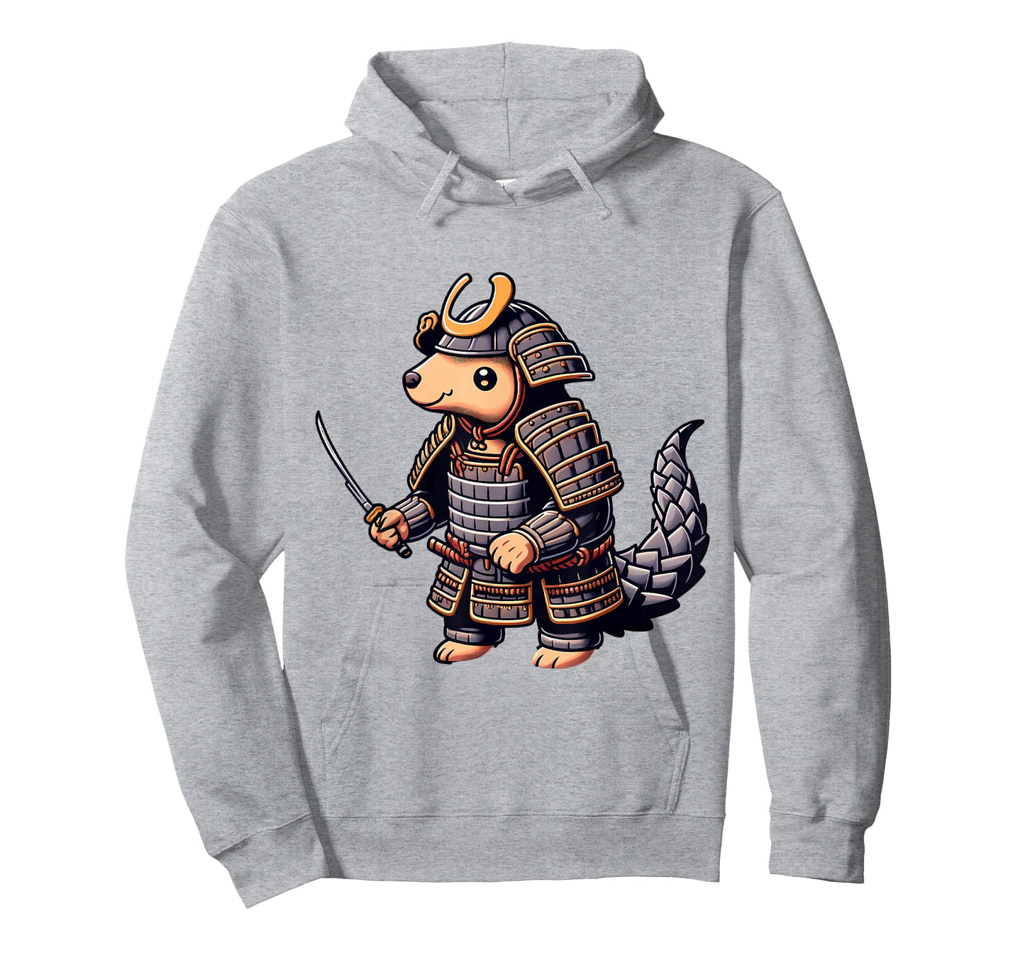 Samurai Pangolin Japanese Anime Halloween Costume T-Shirt