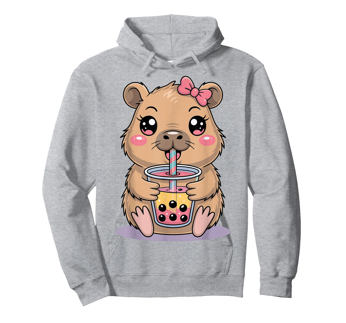 Cute Capybara Ramen Kawaii Anime Noodles Kids Girls T-Shirt