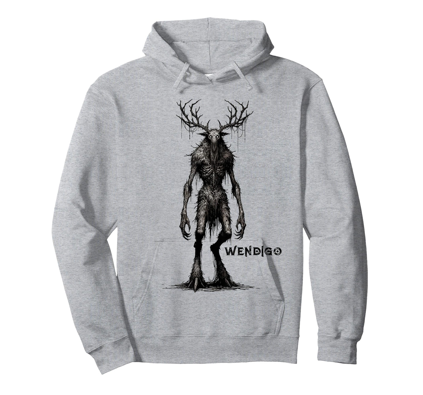 Wendigo Monster Skinwalker Cryptid Evil Horror Monster T-Shirt