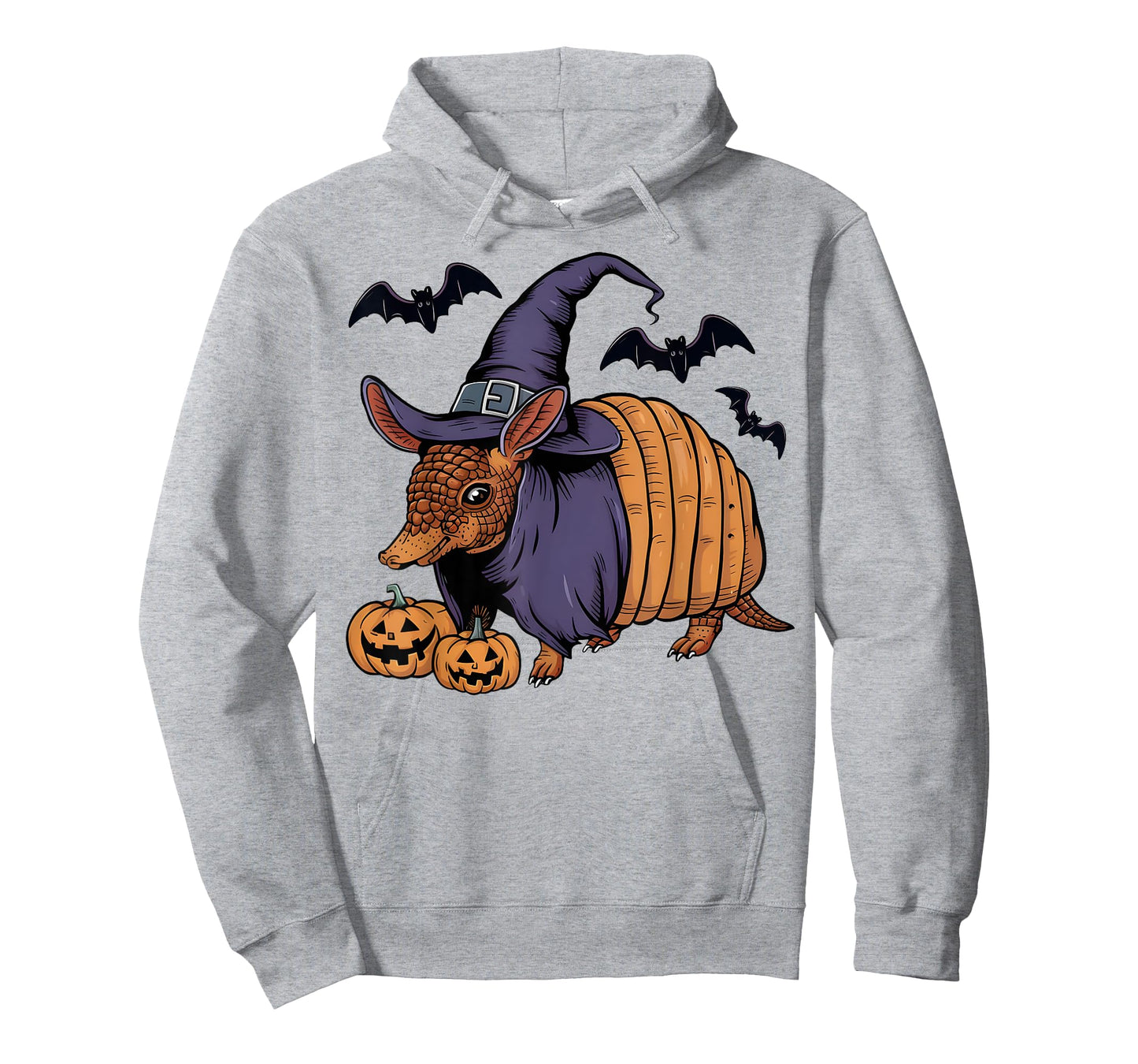 Pumpkin Bat Witch Costume Armadillo Halloween T-Shirt