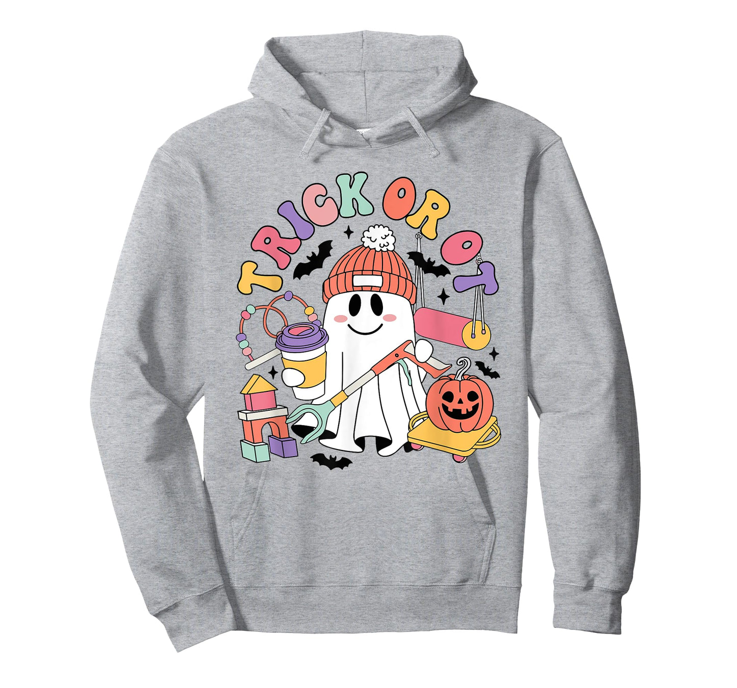 Trick Or OT Occupational Therapist Ghost Halloween Women Men T-Shirt