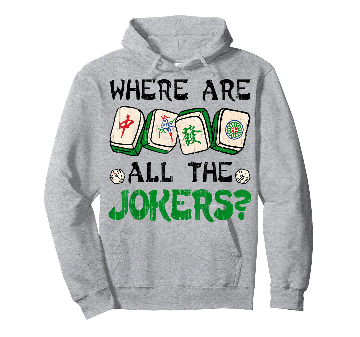 Where are The Jokers Funny Chinese Mahjong Tile Game T-Shirt
