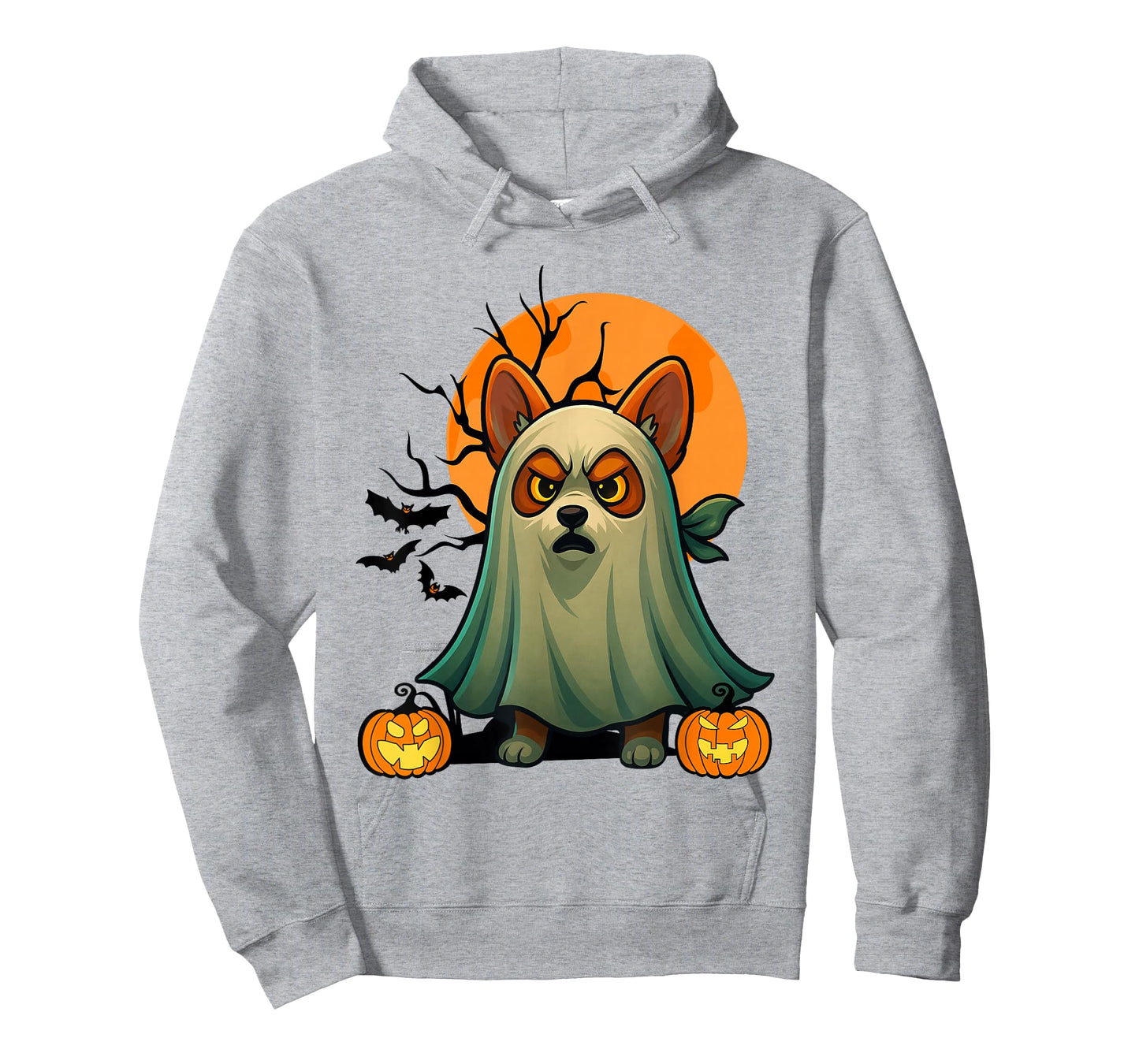 Corgi Ghost Pumpkin โ Spooky Cute Halloween Dog Lover T-Shirt