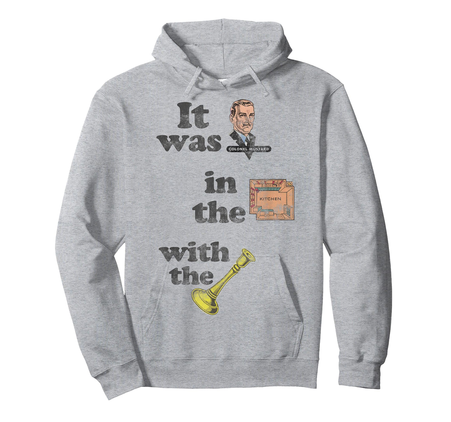 Clue It Was Colonel Mustard Distressed With The Candlestick T-Shirt