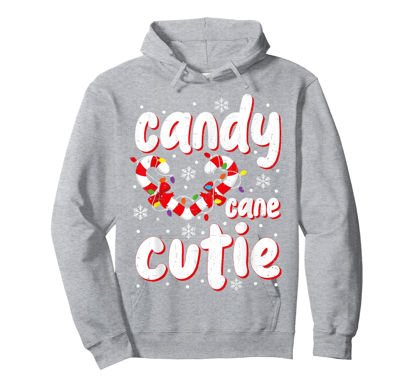 Christmas Candy Cane Cutie Santa Xmas Kids Toddler Women Men T-Shirt