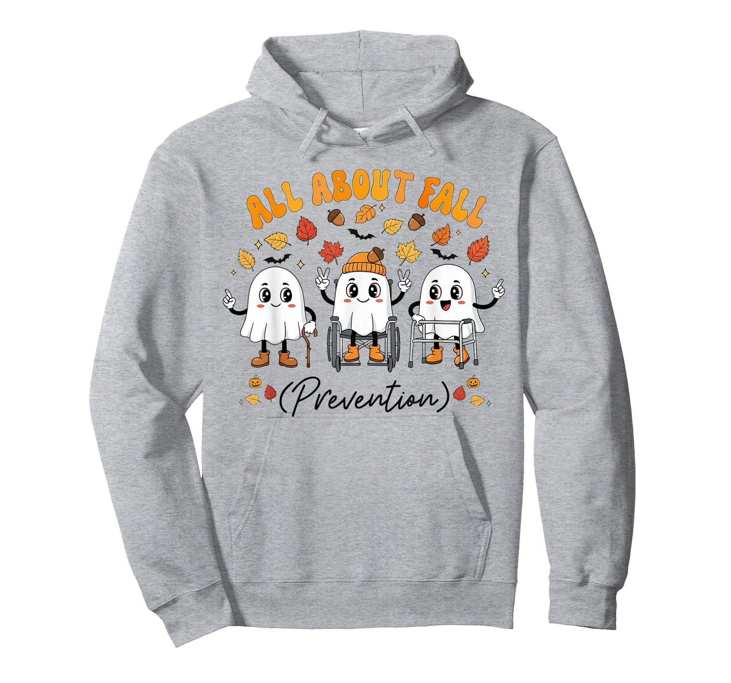 Cute Ghost All About Fall Prevention Occupational Therapy T-Shirt