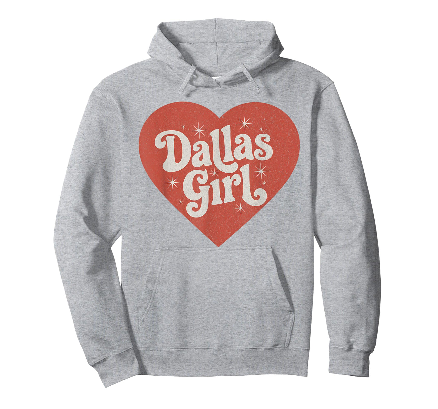 Retro Dallas Heart Girl Throwback Dallas Girls T-Shirt