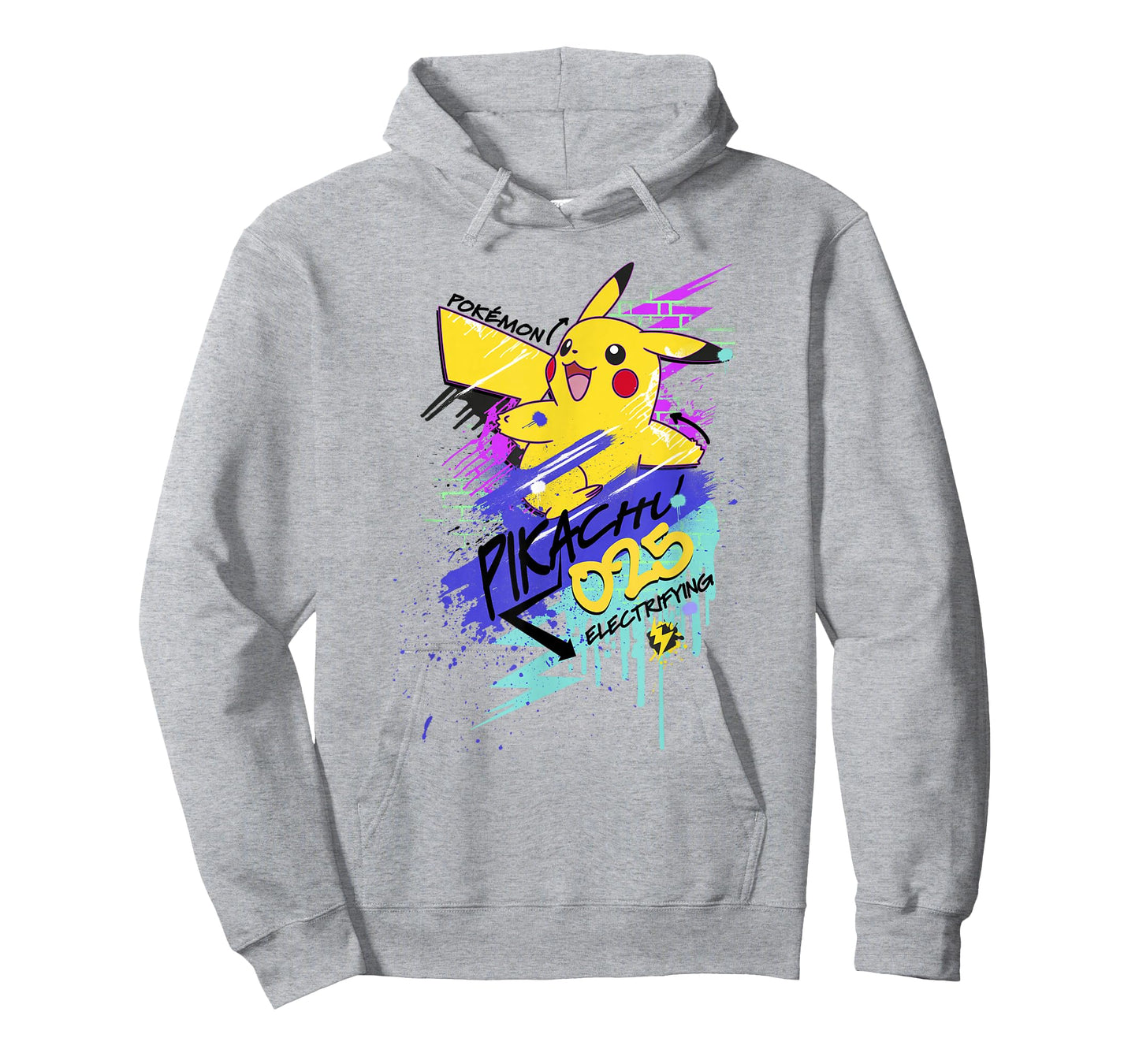 Pokémon Pikachu 025 Electrifying Street Art Graffiti Logo T-Shirt