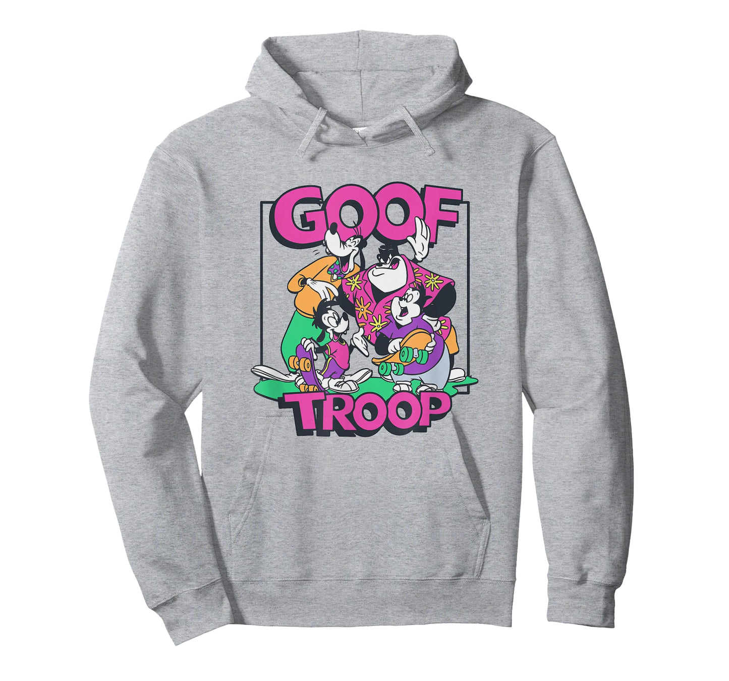 Disney A Goofy Movie Goof Troop Neon Group Shot Portrait T-Shirt
