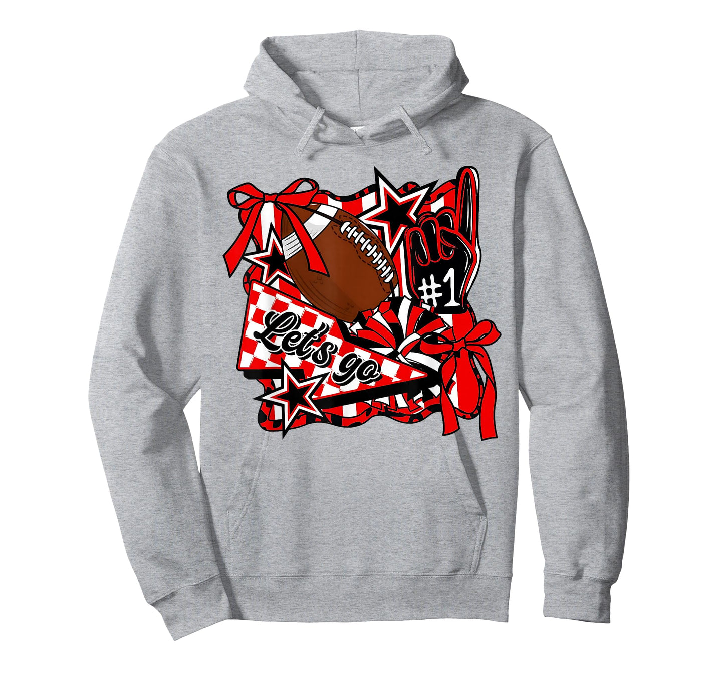 Retro Go Cheer Sports Team Cheerleader Cheerleading Red T-Shirt