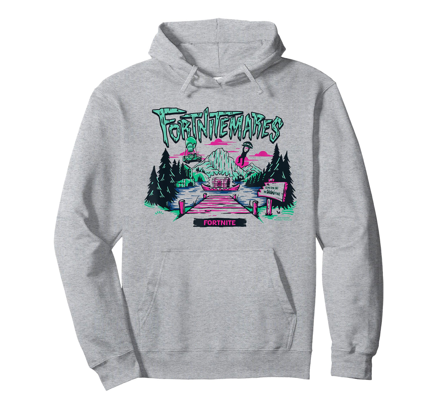 Fortnite Halloween Fortnitemares Jason Dropping Into Lake T-Shirt