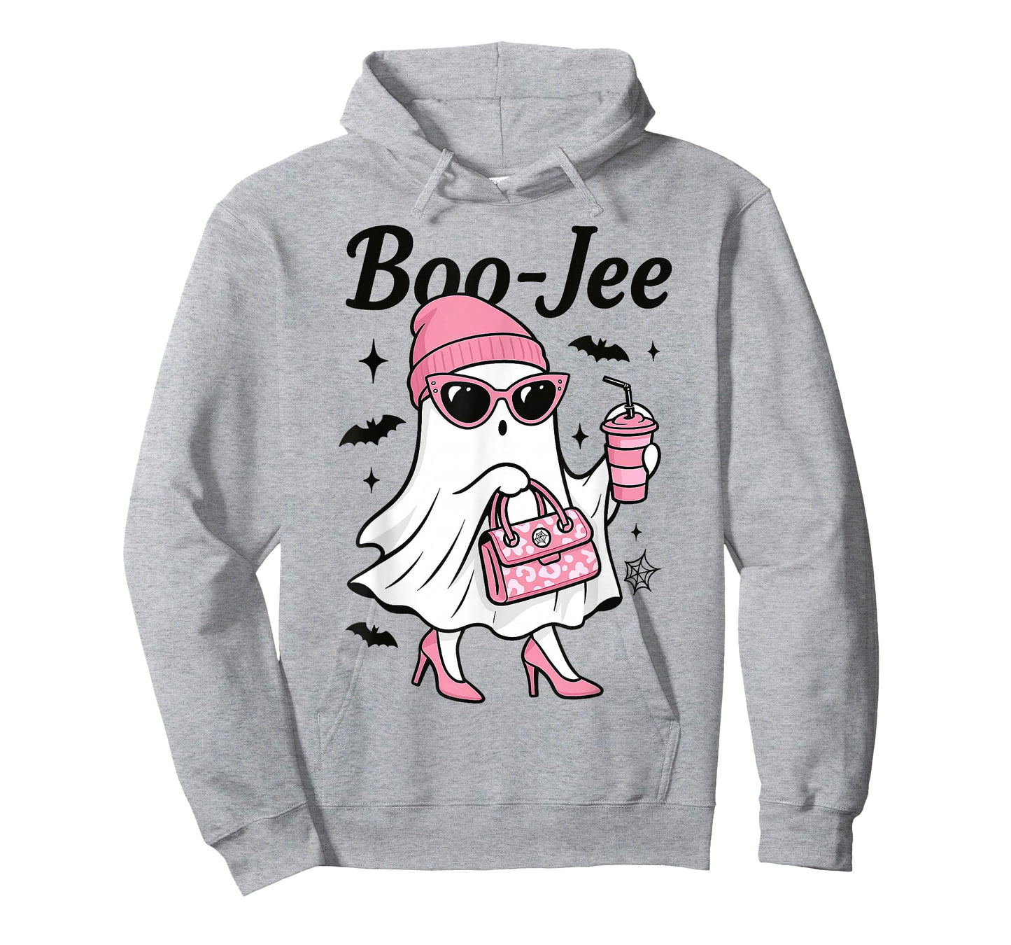 Cute Boo Jee Ghost Halloween Beanie Ghost Coffee Womens T-Shirt