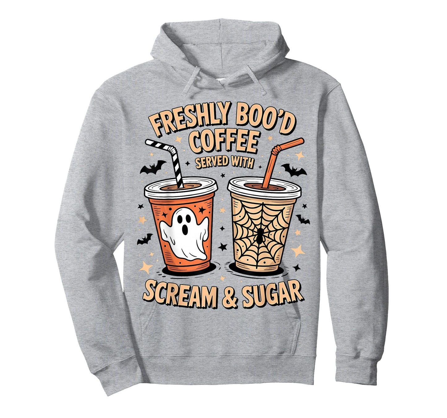 Retro Freshly Boo'd Coffee Lovers Ghost Halloween Coffee T-Shirt
