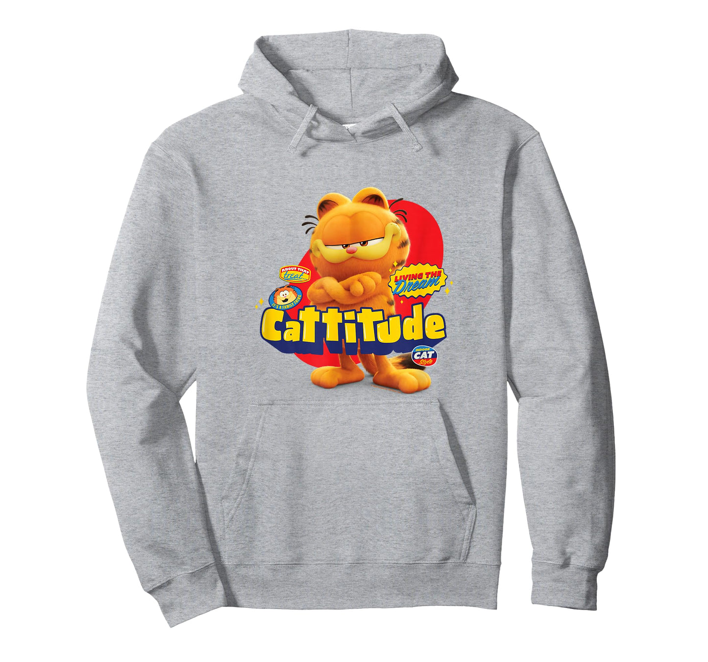The Garfield Movie Cattitude Sassy Garfield Portrait T-Shirt