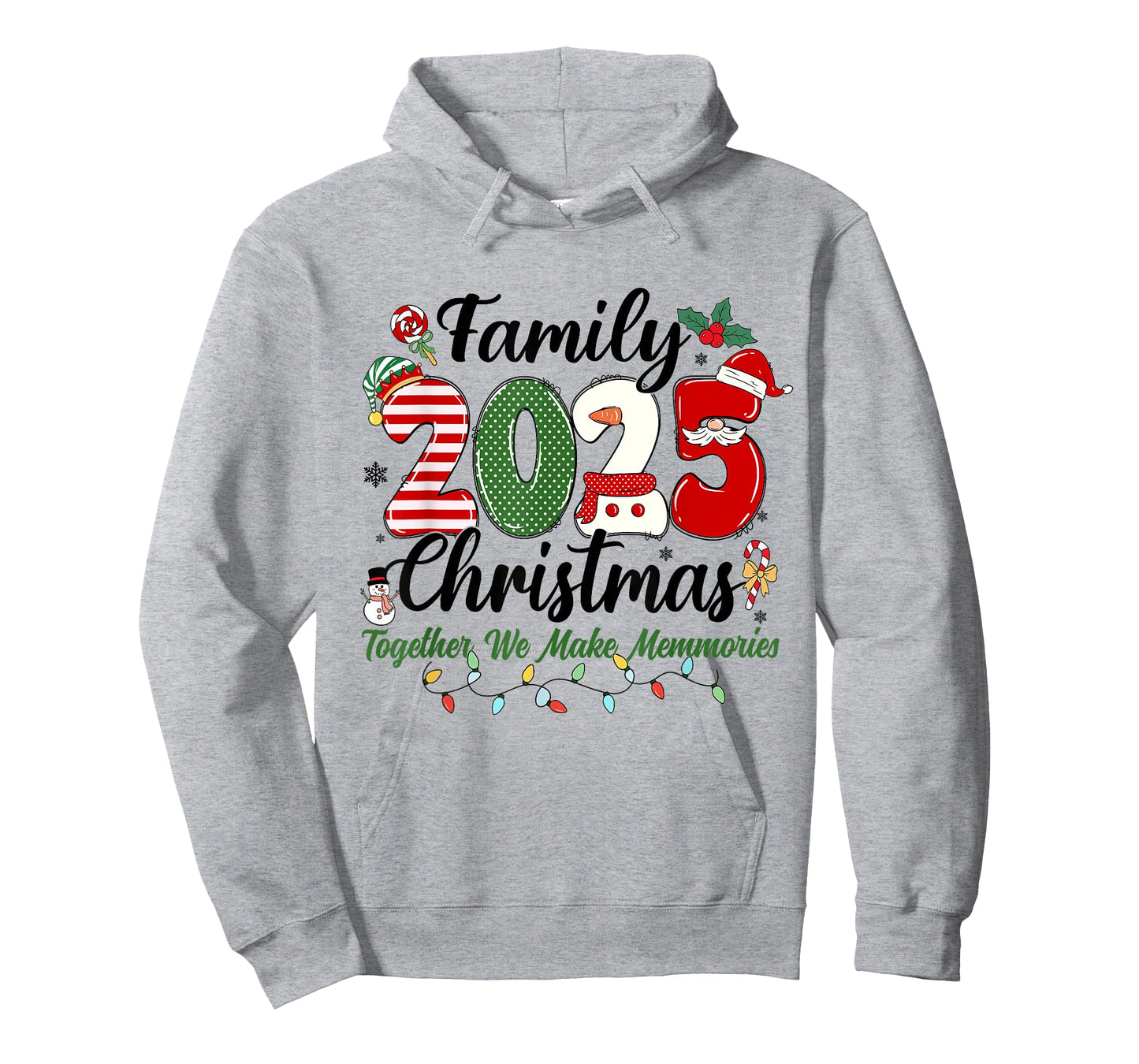 Family 2025 Christmas Together We Make Memories Xmas Outfit T-Shirt