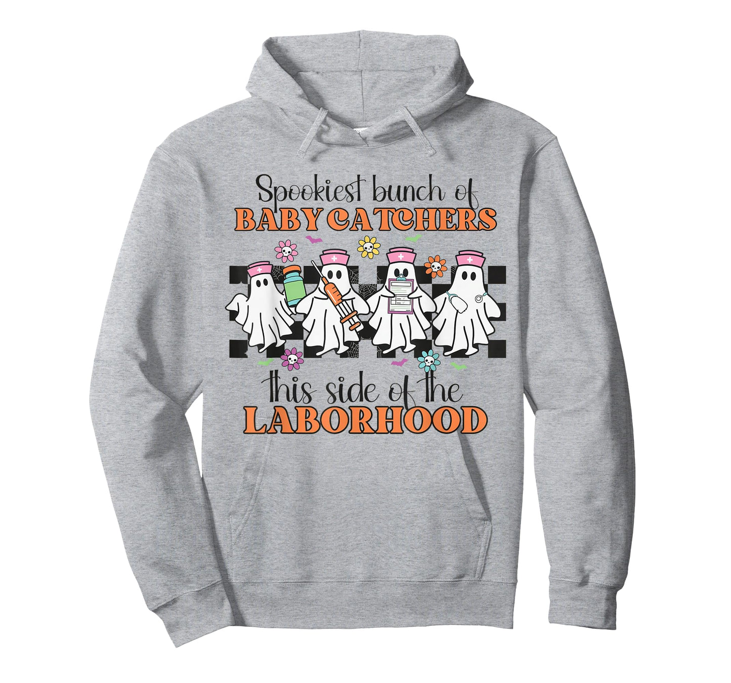 Labor and Delivery Nurse Halloween Ghosts Midwife OB Nurse T-Shirt