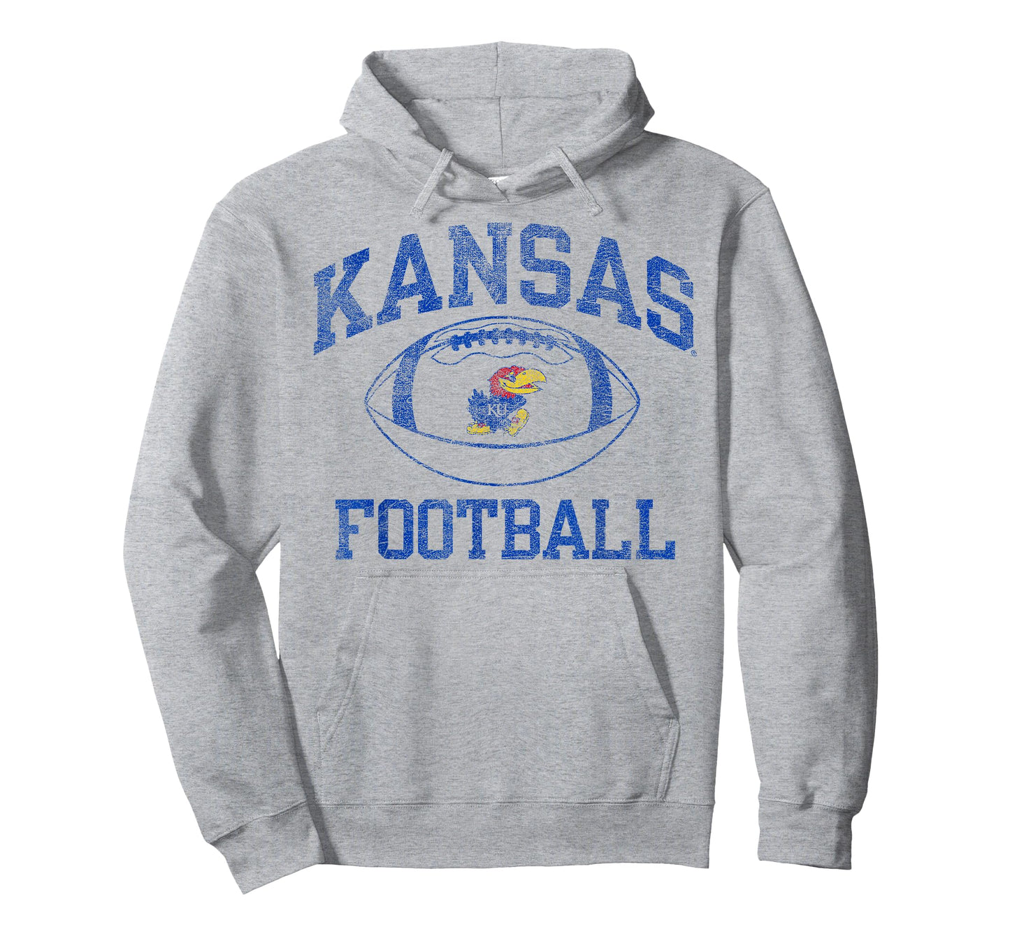 Kansas Jayhawks Football Intensity White Officially Licensed T-Shirt
