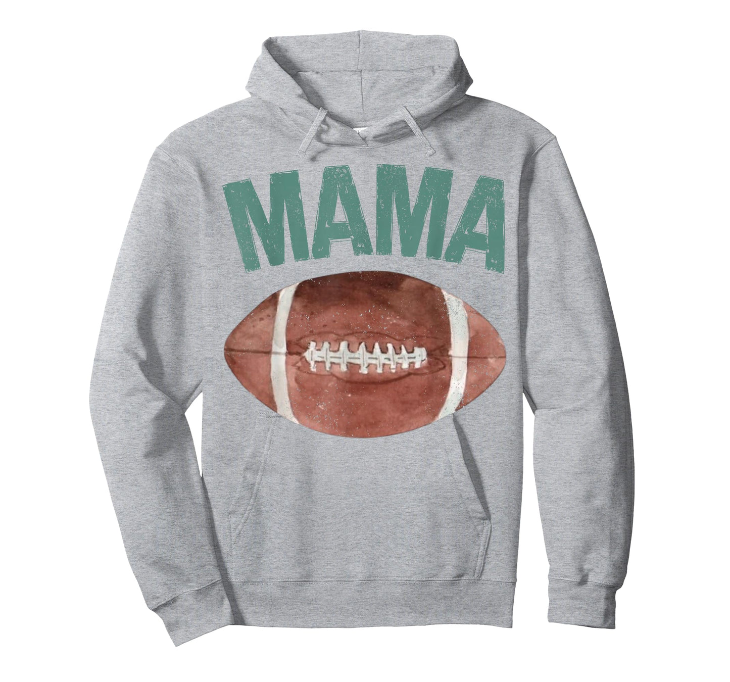 Mama of The 1 Year Old Football 1st Year Down Birthday Party T-Shirt