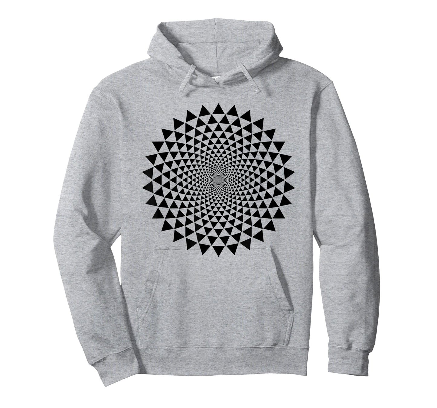 Vortex Optical Illusion Black Fun Artistic Graphics for T-Shirt