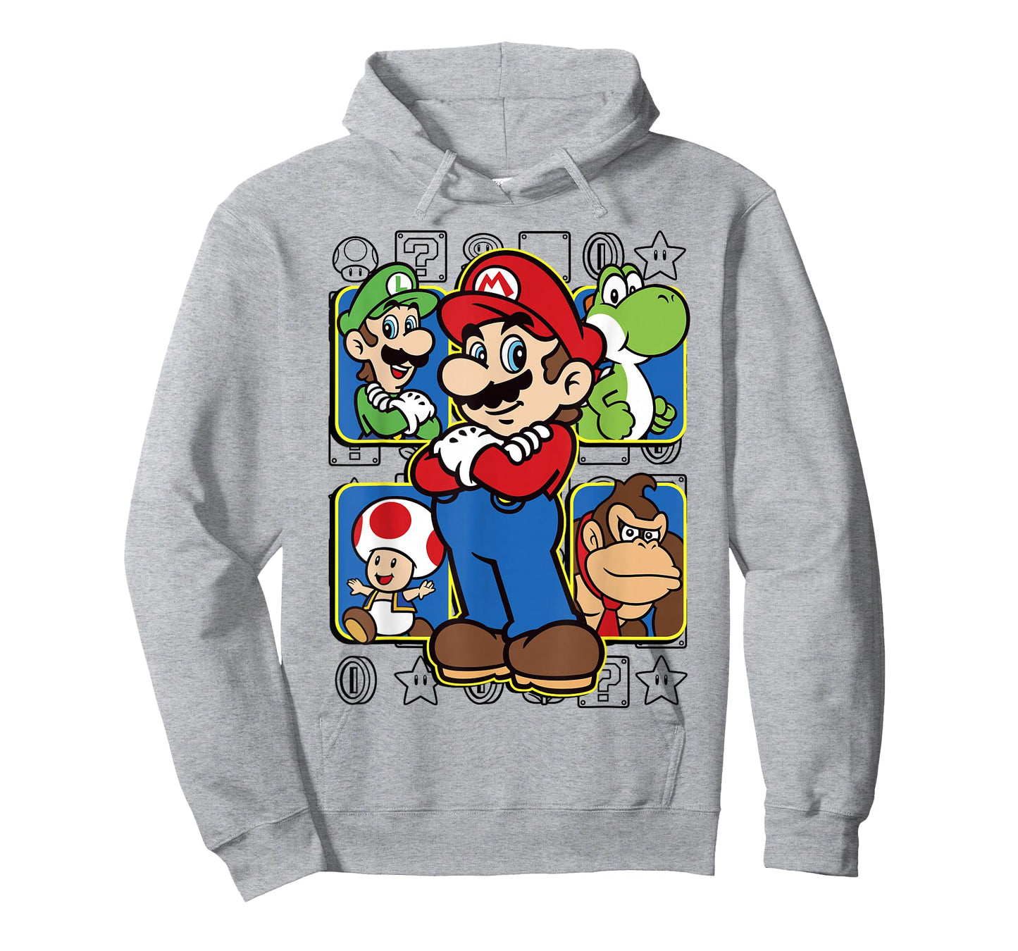 Super Mario Luigi Yoshi Toadstool Donkey Kong Box-Up T-Shirt T-Shirt