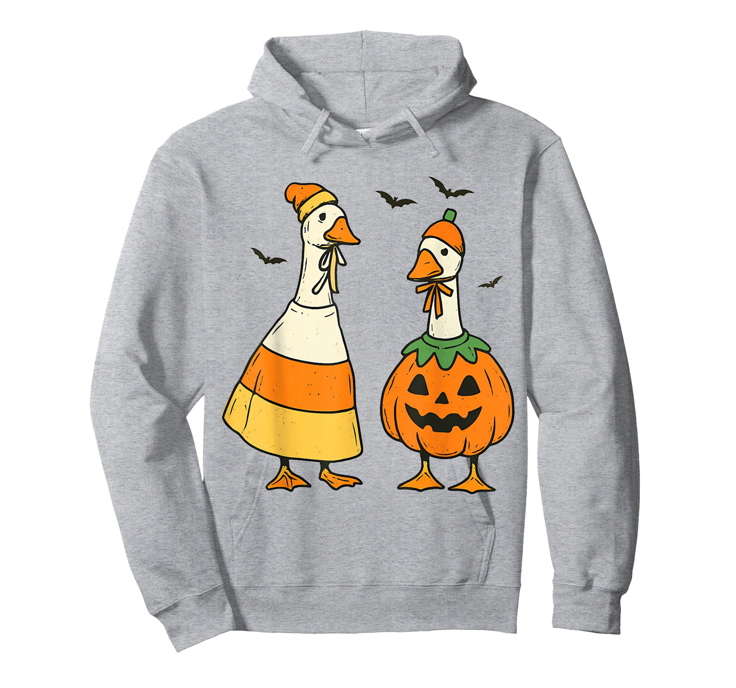 Halloween Goose Outfit Lawn Porch Geese Pumpkin Candy Corn T-Shirt