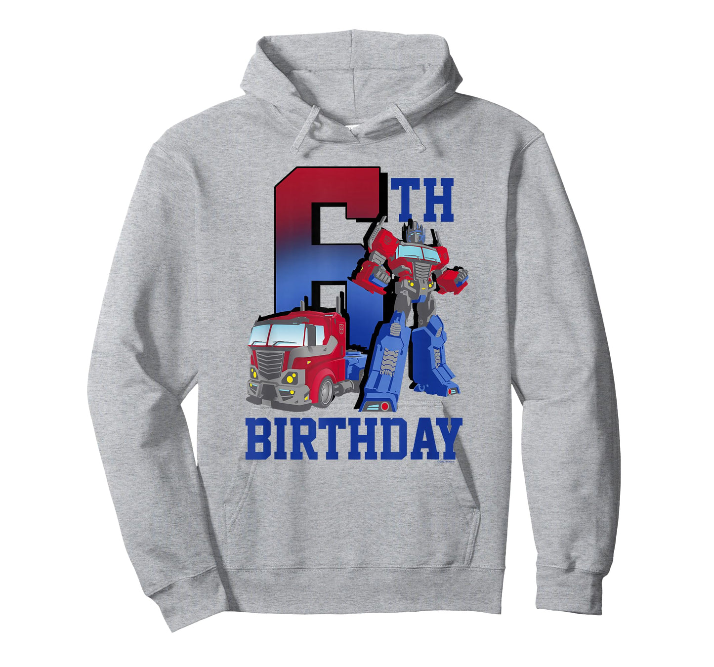 Transformers Optimus Prime 6th Birthday Gradient Fill Poster T-Shirt