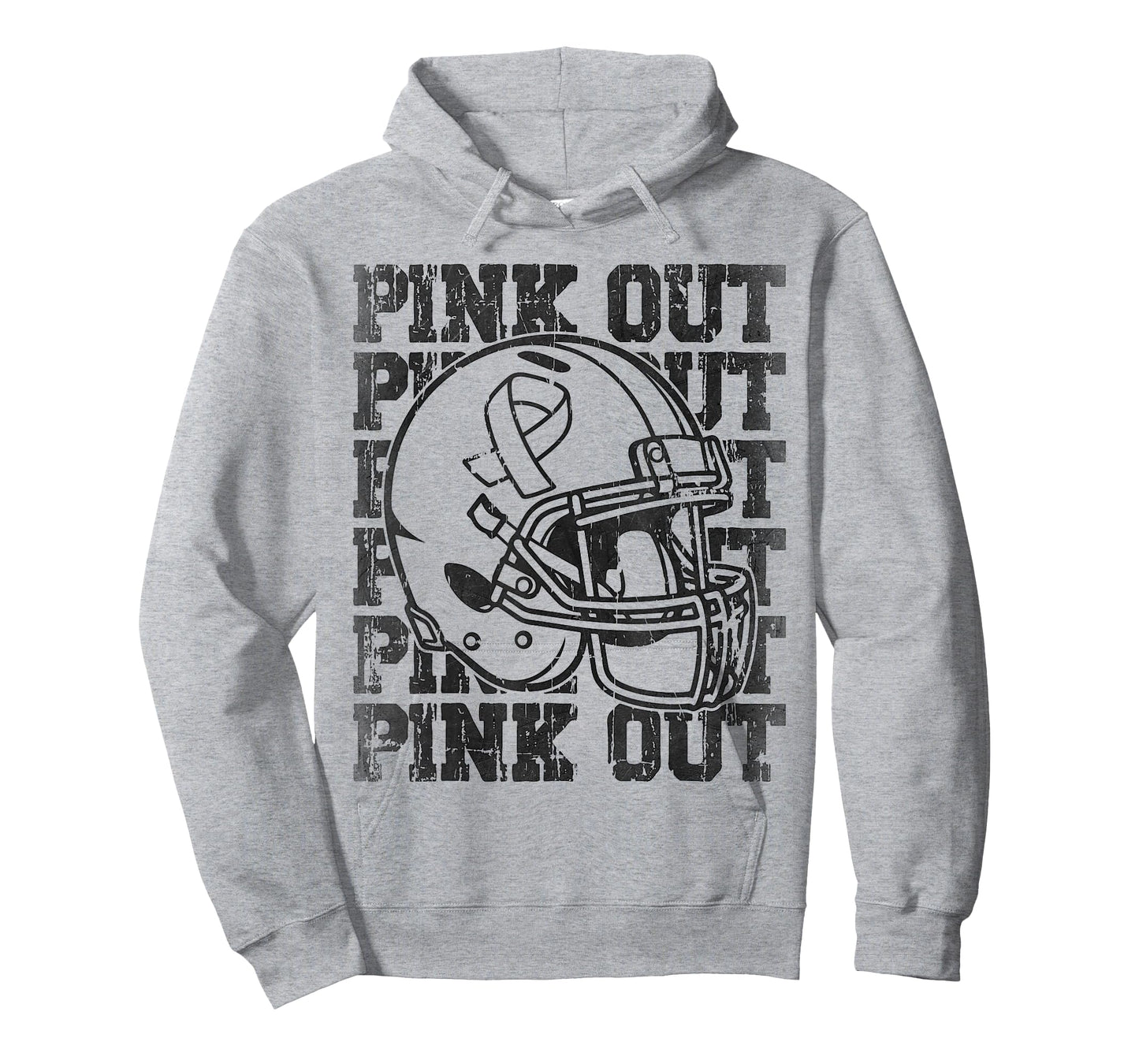 Pink Out Breast Cancer Awareness Football Mom Girls T-Shirt