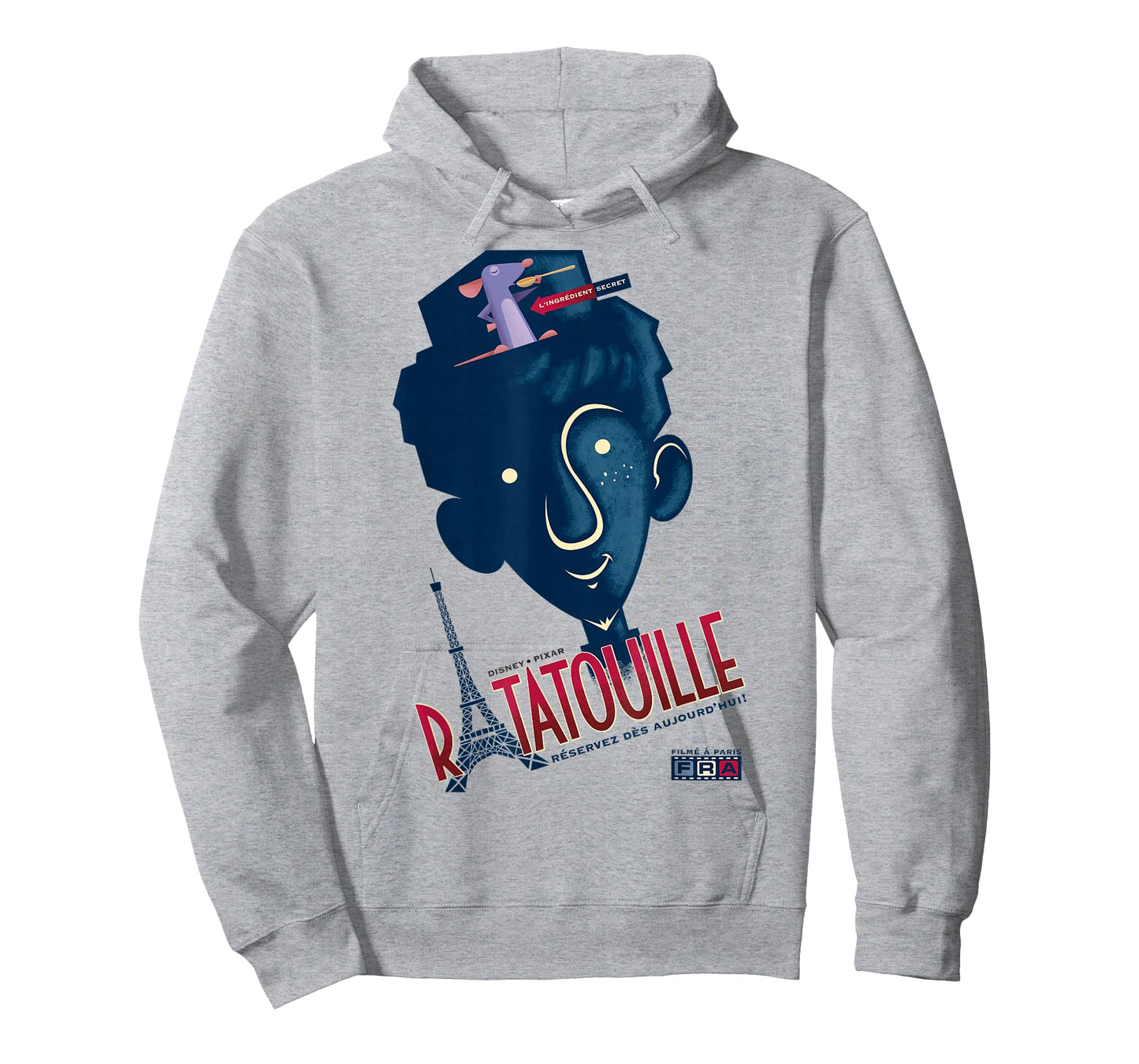 Disney Pixar Ratatouille Alfredo and Remy Blue Hue Portrait T-Shirt