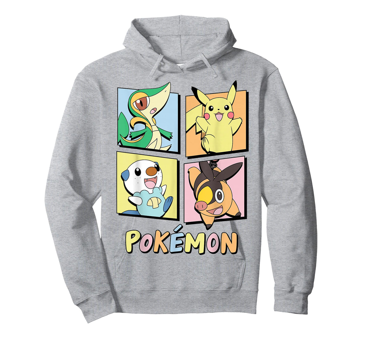 Pokémon - Pikachu Snivy Tepig Oshawott Gen V Starters Grid T-Shirt