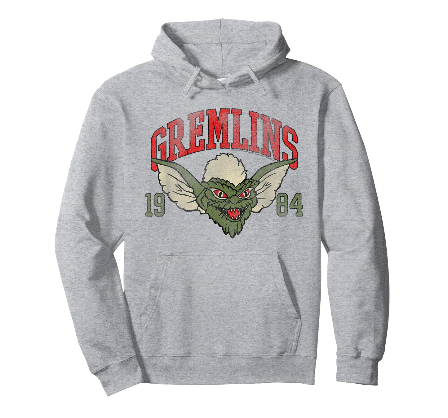 Gremlins 1984 Athletic Logo Illustration Vintage 80's Movie T-Shirt