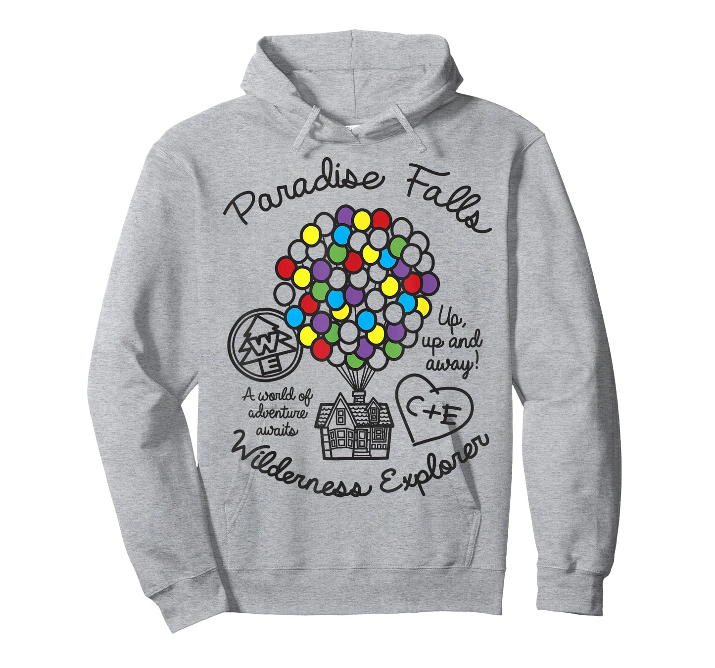 Disney Pixar Up Paradise Falls Wilderness Explorer Balloons T-Shirt