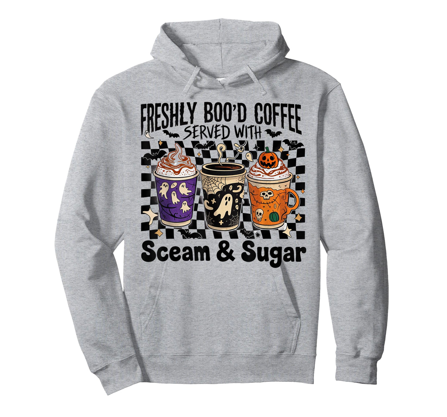 Retro Freshly Boo'd Coffee Lovers Funny Ghost Halloween T-Shirt