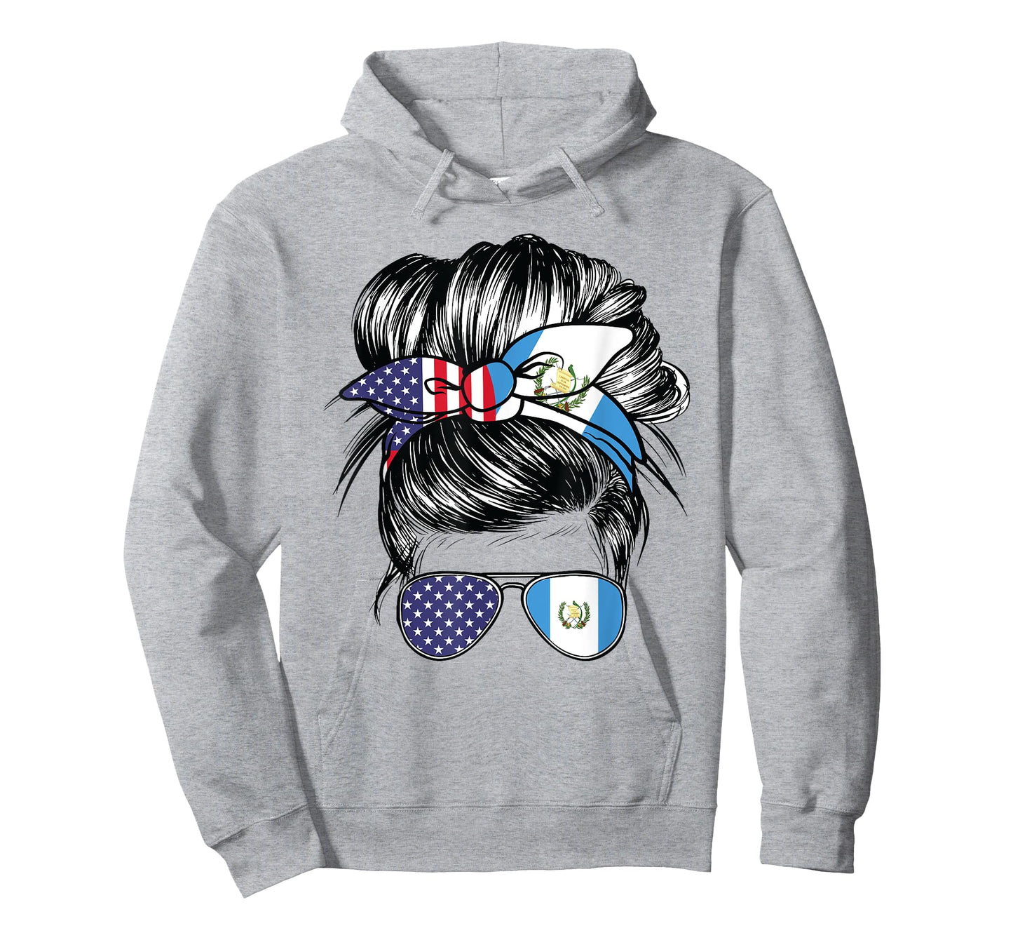 Guatemala Flag American Women Girl USA Heritage Guatemalan T-Shirt