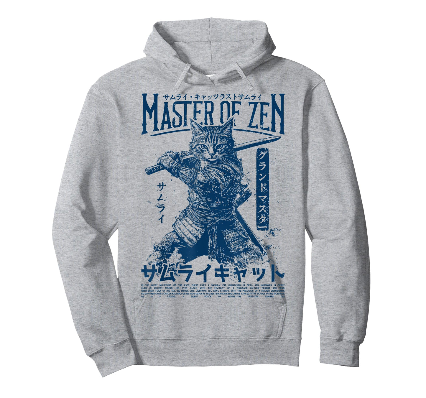 Samurai Cat Warrior Ukiyo Otaku Streetwear Cat Samurai T-Shirt