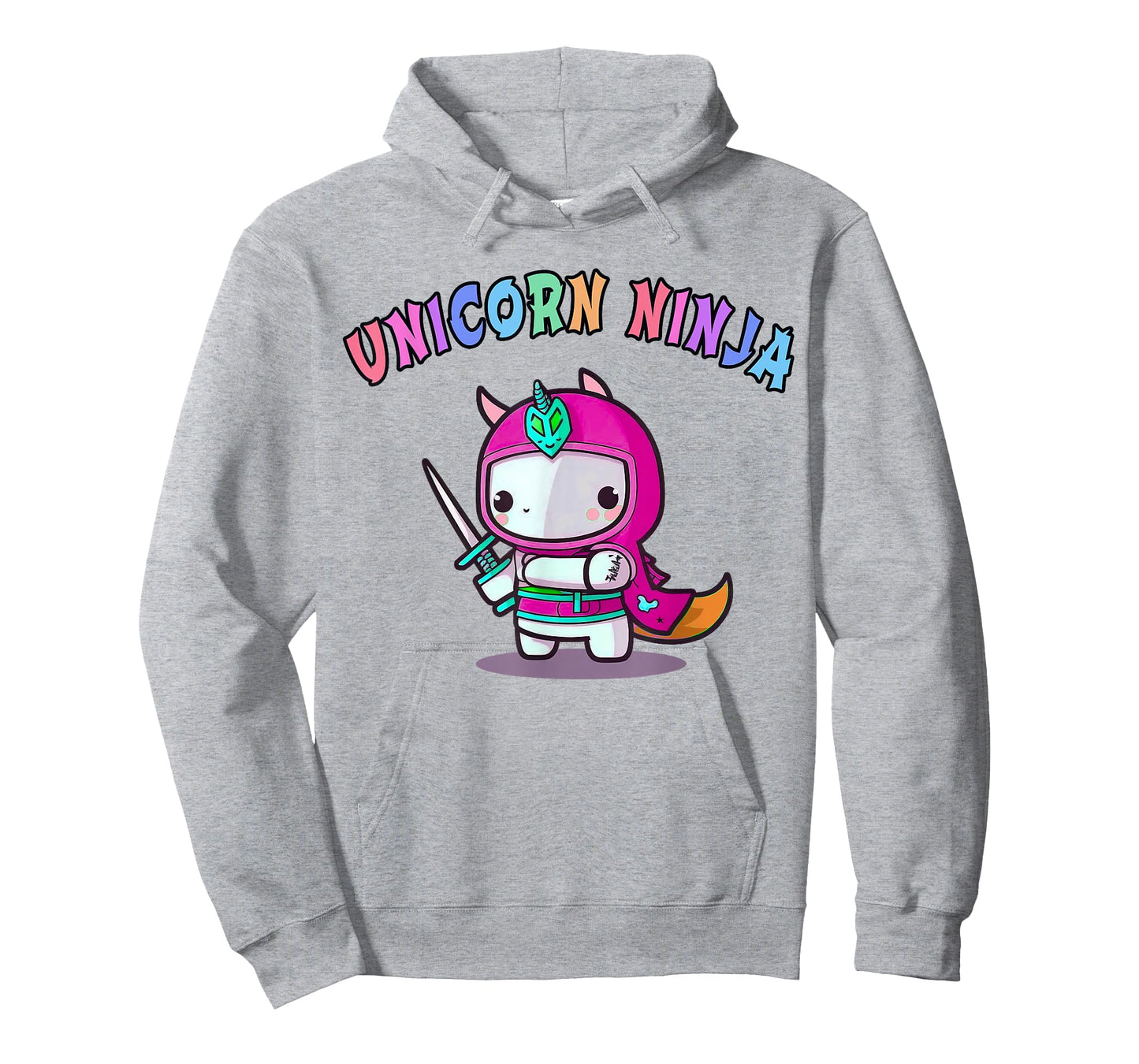 Funny UNICORN NINJA Girl Team Princess Birthday Crew Pink T-Shirt