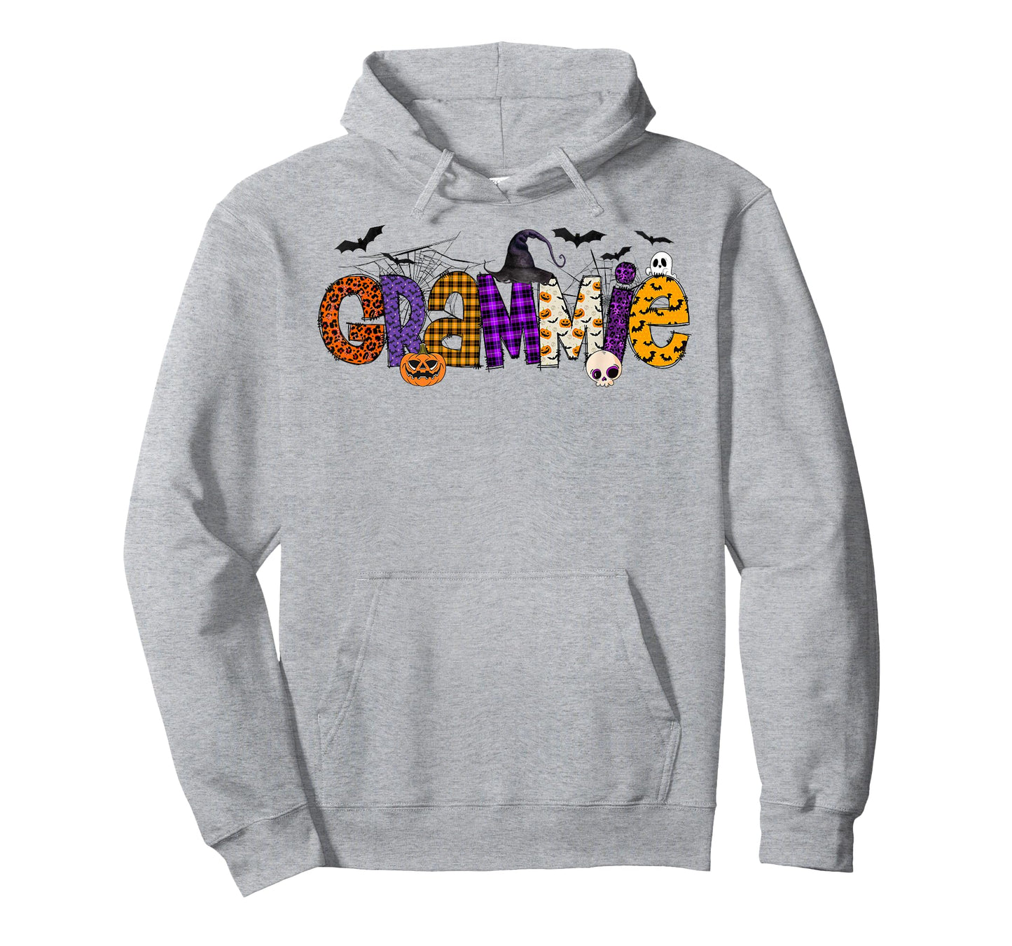 Grammie Witch Hat Pumpkin Ghost Funny Halloween Costume T-Shirt