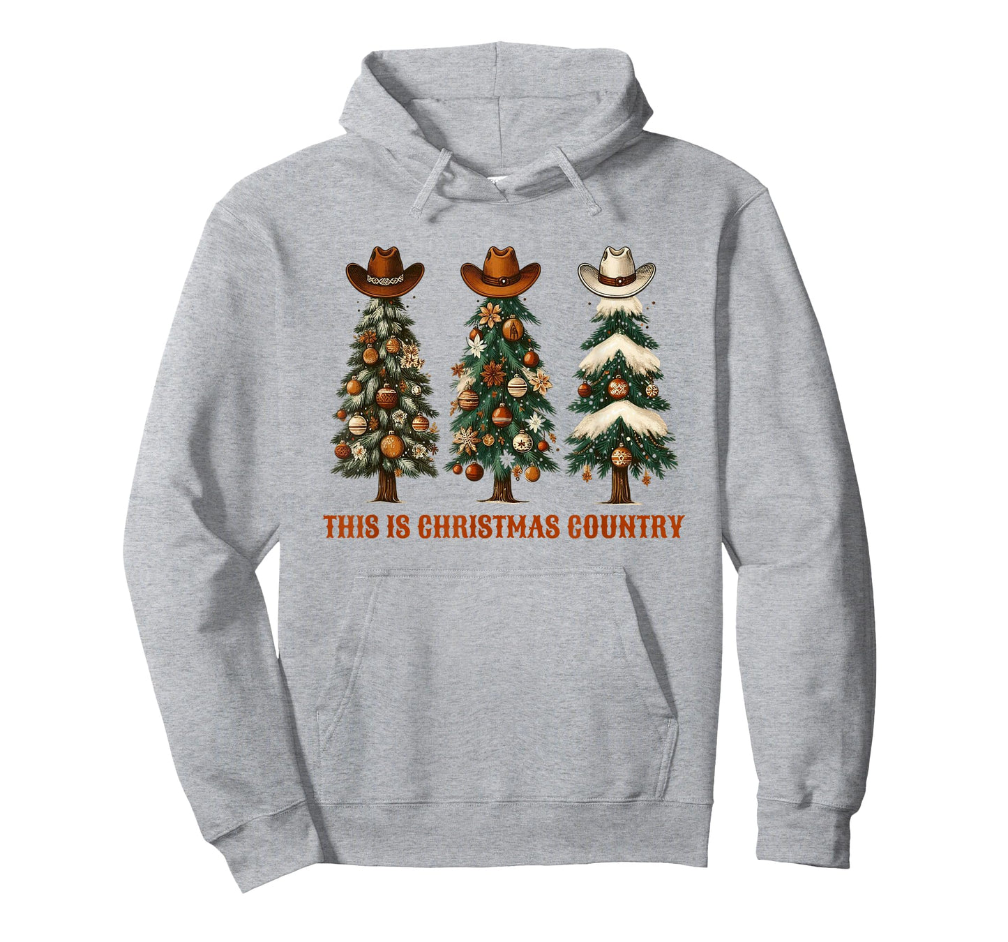 This is Christmas Country Cowboy Hats on Western Xmas Trees T-Shirt
