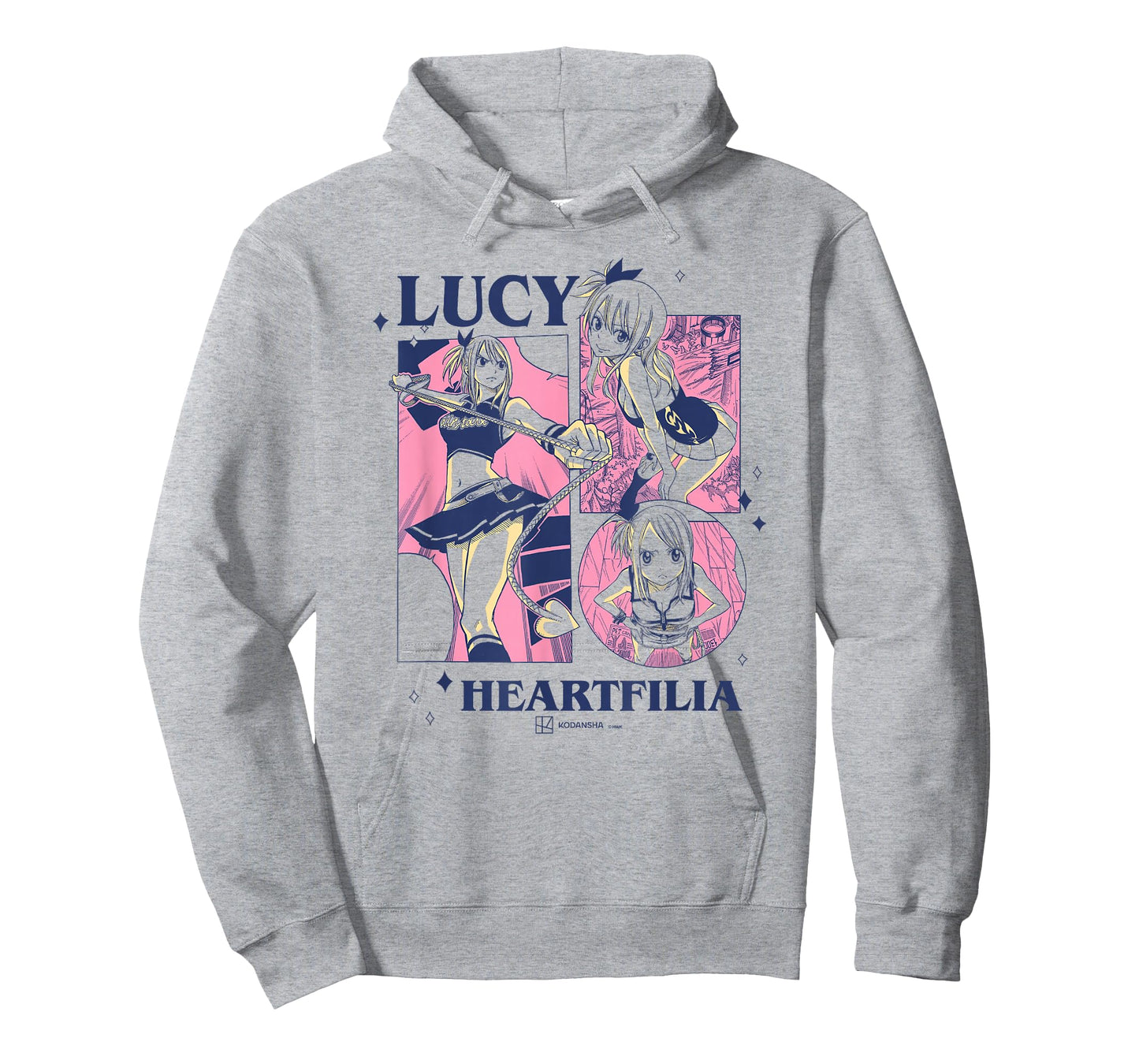 Fairy Tail Lucy Heartfilia Multi Pose Distressed Showcase T-Shirt