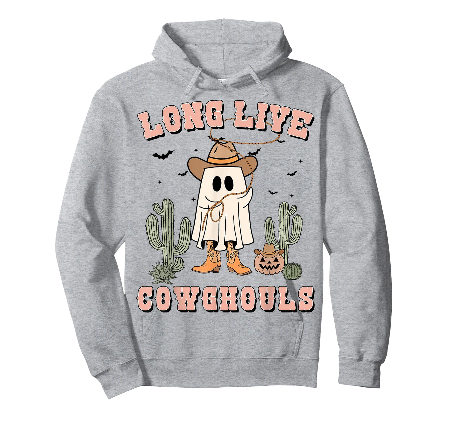 Funny Long Live Cowghouls Cowboy Ghost Men Toddler Halloween T-Shirt