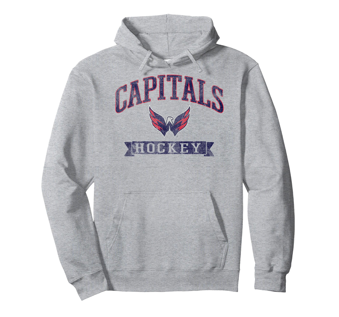 Washington Capitals Vintage Hockey Gray Officially Licensed T-Shirt