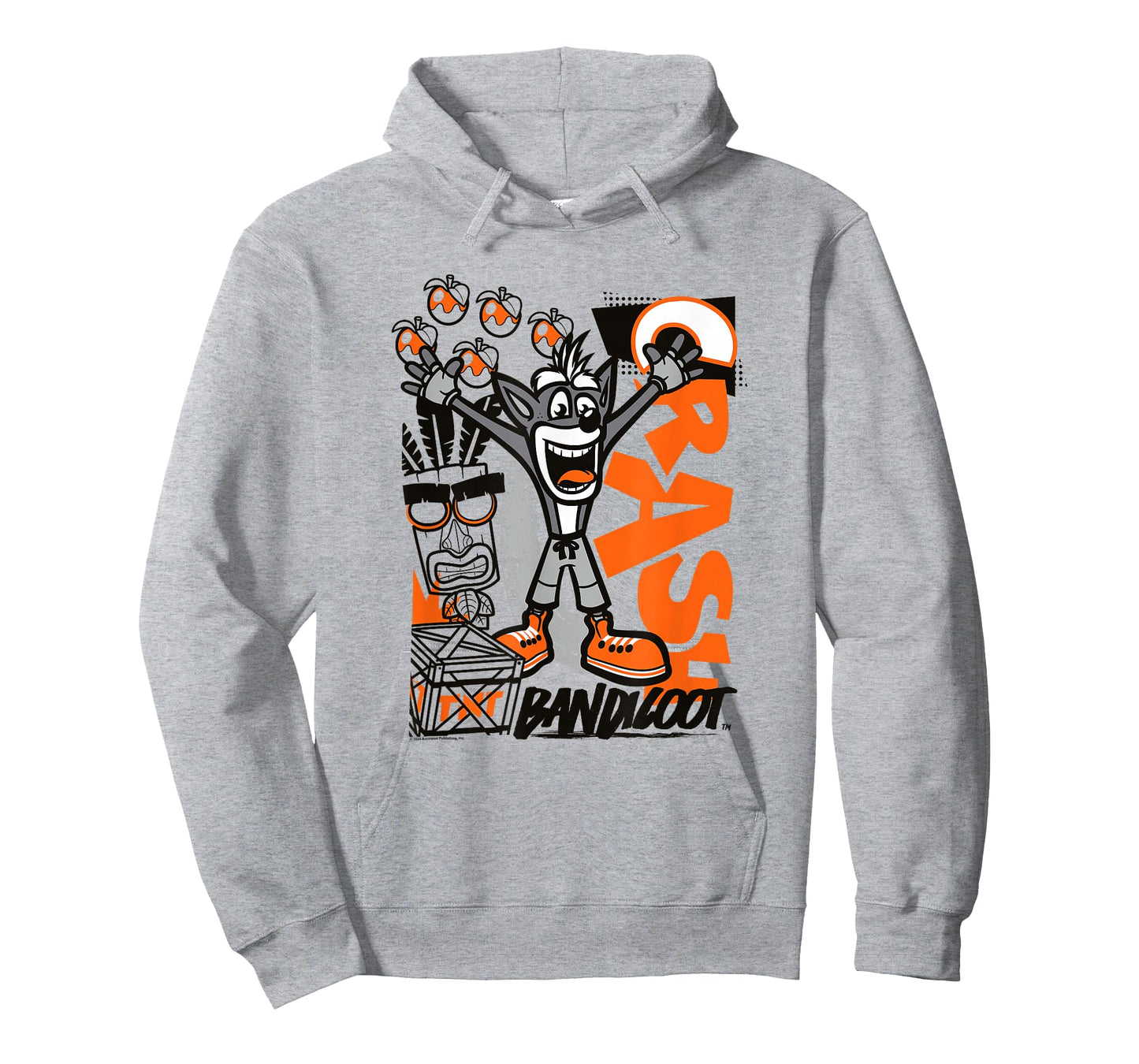 Crash Bandicoot Retro Vintage Crash Wumpa Graffiti Badge T-Shirt
