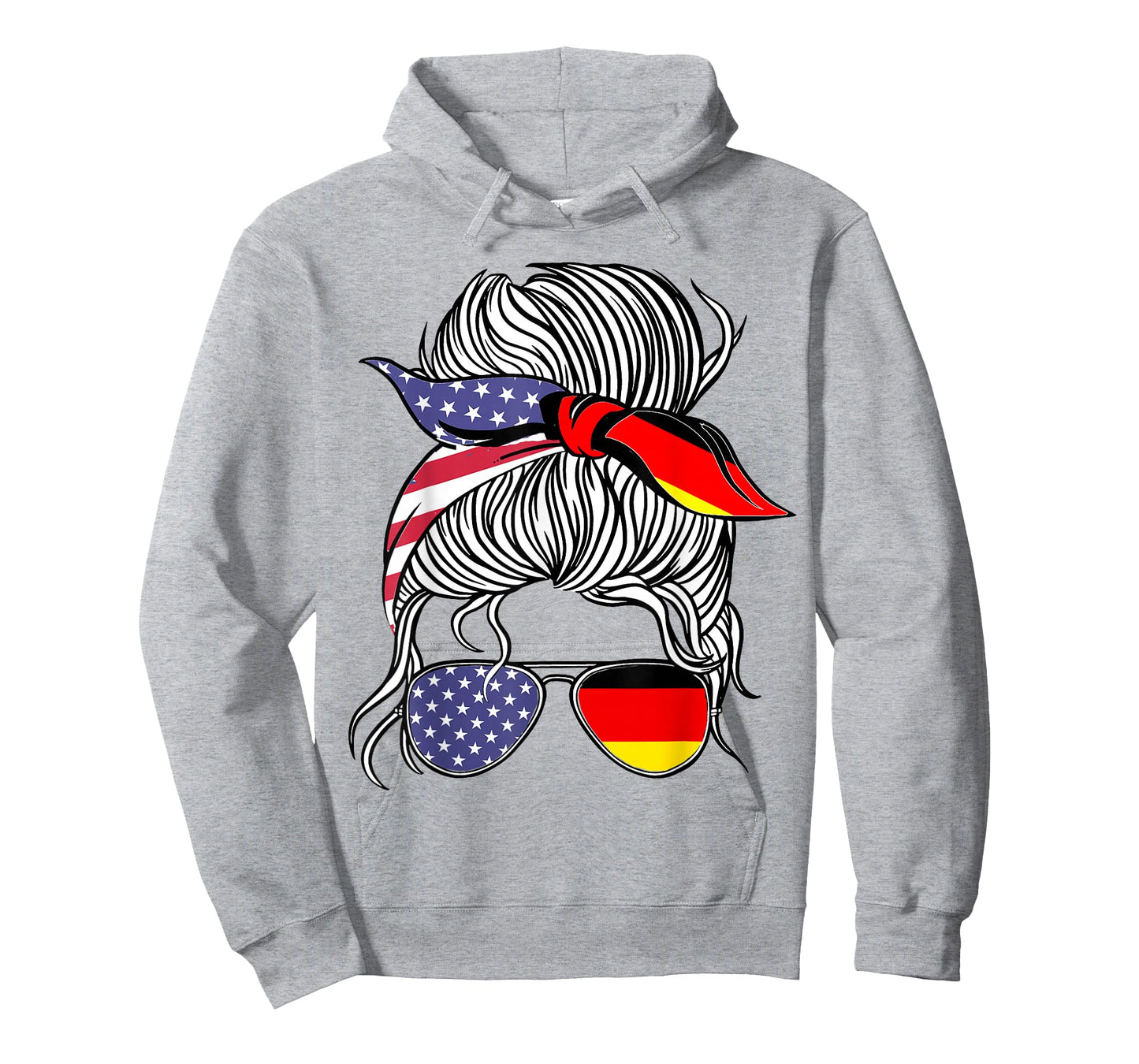 German American Patriot Grown Proud Women Girl Flag T-Shirt