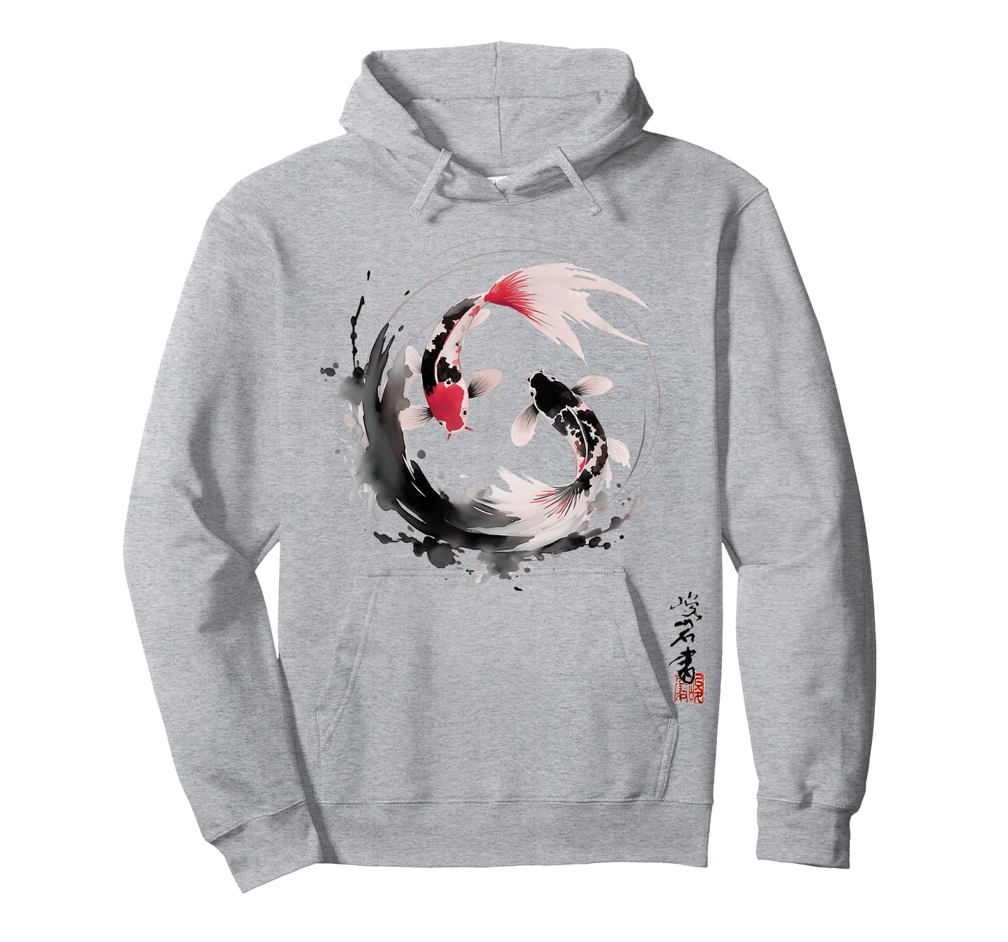 Yin and Yang Japanese Koi Fish Vintage T-Shirt